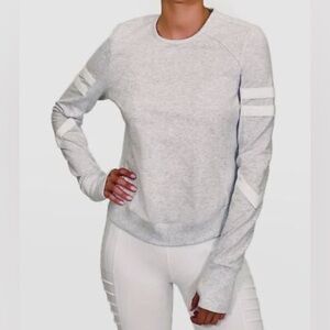 Blanc Noir Women's Gray Long Sleeve Maitri Pullover Sweater Size Large